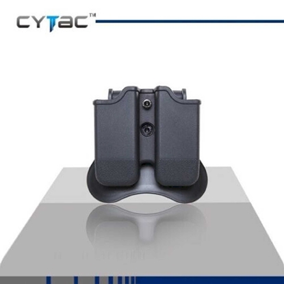 Полимерен кобур за 2 пълнителя с лопатка на китайската фирма Cytac