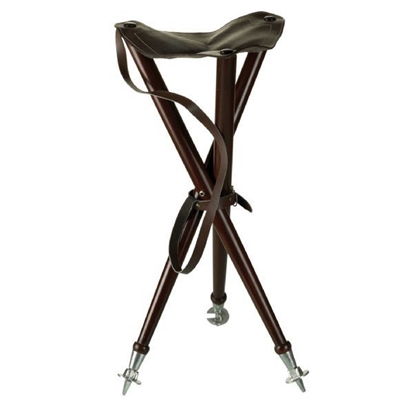 Сгъваемо трикрако кожено столче на немската фирма Hubertus
