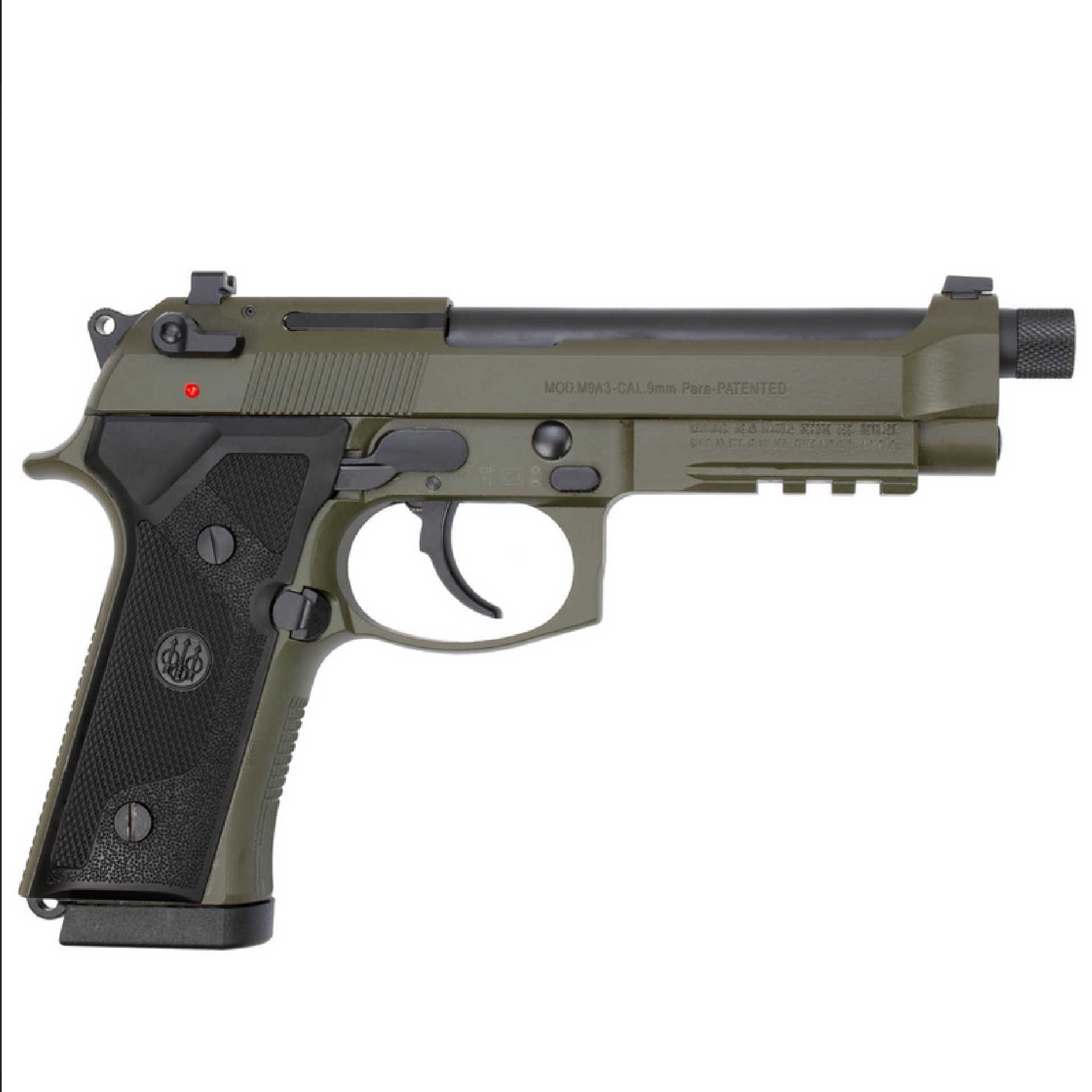 Пистолет с 3 пълнителя Beretta M9A3 ATS Green 9x19 17з • ТОП Цена от ...