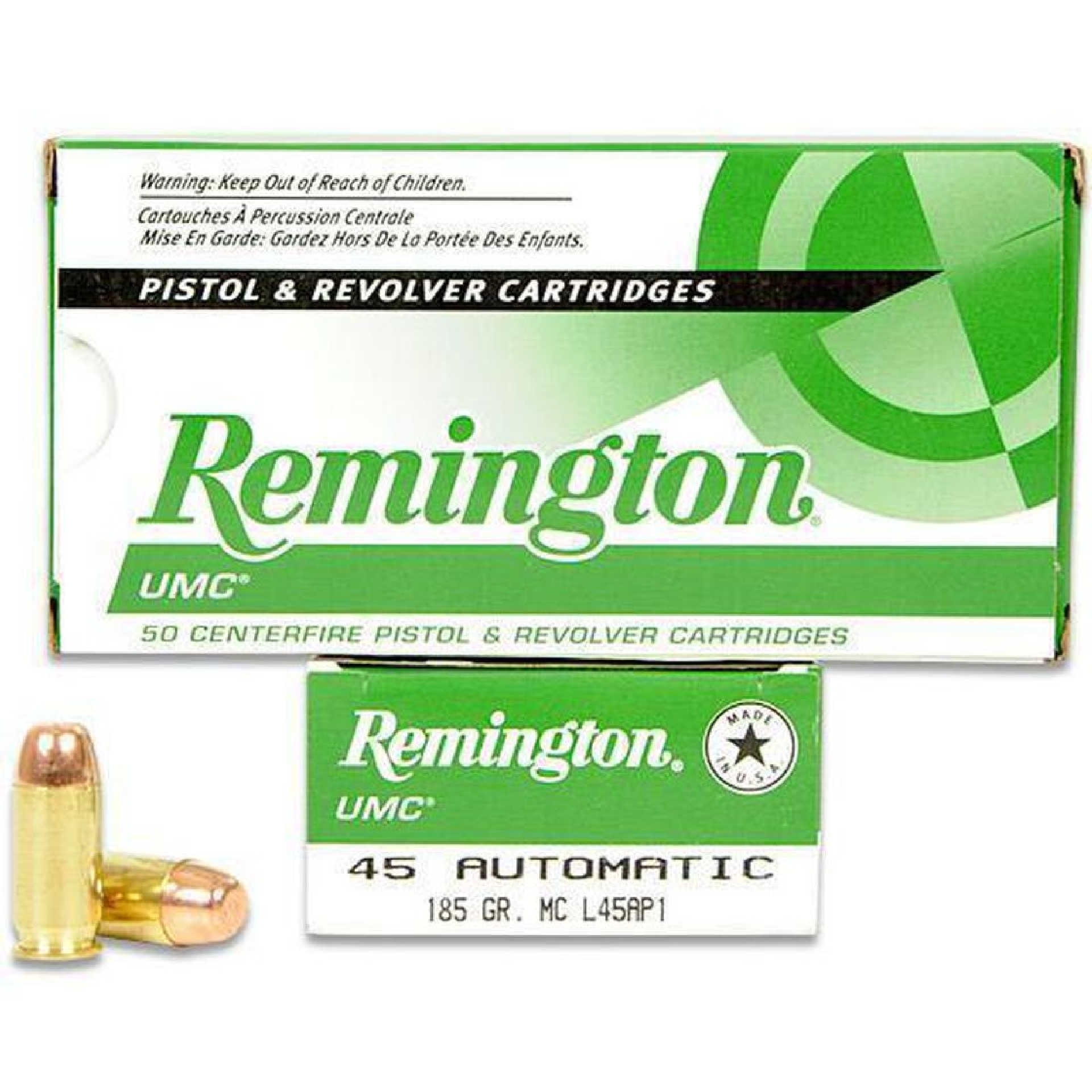 Патрони Remington 45 Acp L45ap1 Mc 185g • ТОП Цена от ВНОСИТЕЛЯ ️ 23818